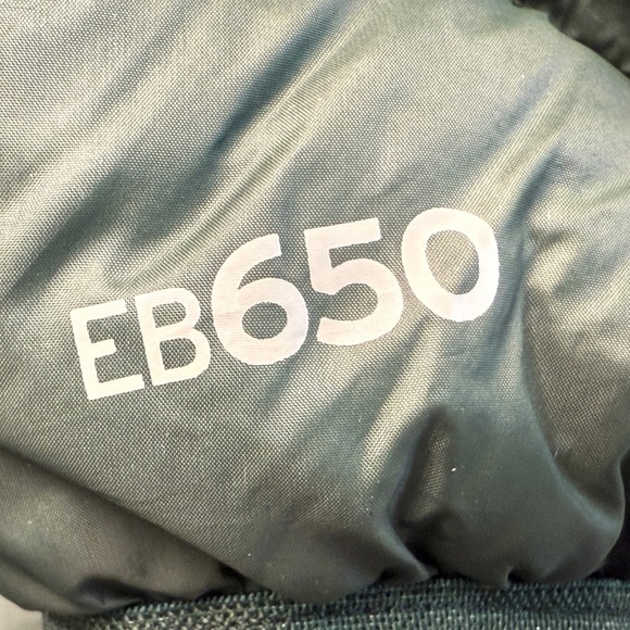 Eddie Bauer EB650 Mens Hooded Down Puffer Jacket Size S Green Zip Front Pockets - Picture 14 of 14